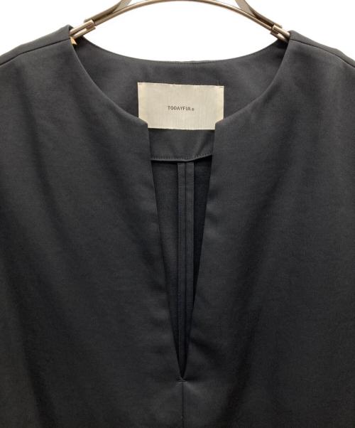 TODAYFUL（トゥデイフル）TODAYFUL (トゥデイフル) Keyneck Satin Pullover ブラック サイズ:FREE 未使用品の古着・服飾アイテム