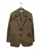 anukeアンヌーク）の古着「25AW Herringbone Wool Jacket」｜ブラウン