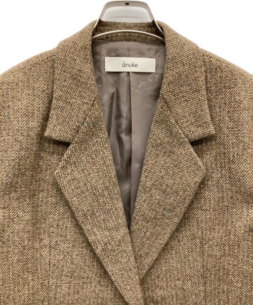 anuke（アンヌーク）anuke (アンヌーク) 25AW Herringbone Wool Jacket ブラウン サイズ:36の古着・服飾アイテム