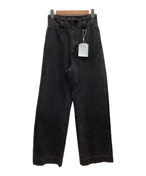 Sea Room lynn（シールームリン）Sea Room lynn (シールームリン) ハイウエストLOOSEデニムトラウザー ブラック サイズ:25 未使用品の古着・服飾アイテム