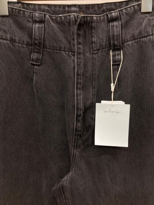 Sea Room lynn（シールームリン）Sea Room lynn (シールームリン) ハイウエストLOOSEデニムトラウザー ブラック サイズ:25 未使用品の古着・服飾アイテム