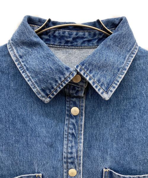 Sea Room lynn（シールームリン）Sea Room lynn (シールームリン) Wideカフスdenim シャツジャケット ブルー サイズ:FREE 未使用品の古着・服飾アイテム
