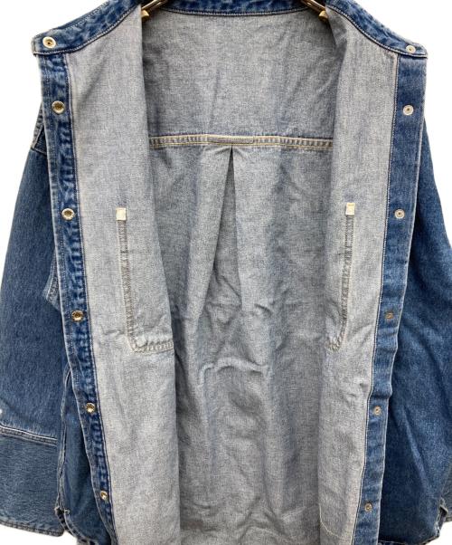 Sea Room lynn（シールームリン）Sea Room lynn (シールームリン) Wideカフスdenim シャツジャケット ブルー サイズ:FREE 未使用品の古着・服飾アイテム