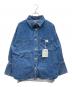 Sea Room lynn（シールームリン）の古着「Wideカフスdenim シャツジャケット」｜ブルー
