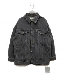 Sea Room lynn（シールームリン）の古着「LOOSEシルエットデニムGジャン」｜ブラック