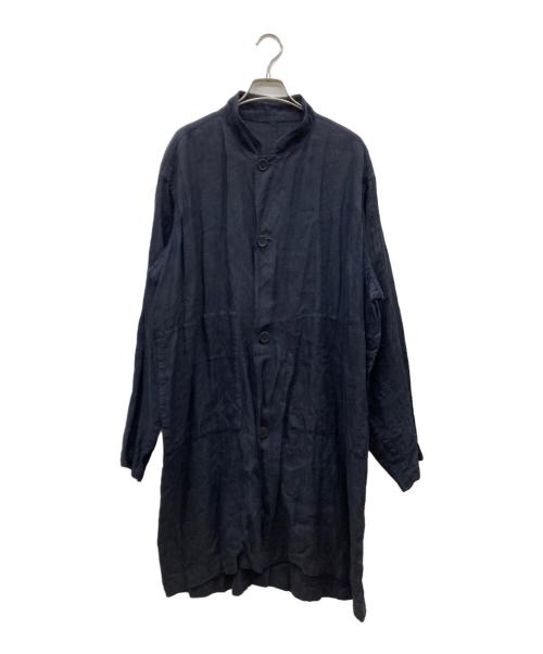 STYLE CRAFT WARDROBE（スタイルクラフト ワードローブ）STYLE CRAFT WARDROBE (スタイルクラフト ワードローブ) リネンキャンバスコート ネイビー サイズ:Mの古着・服飾アイテム