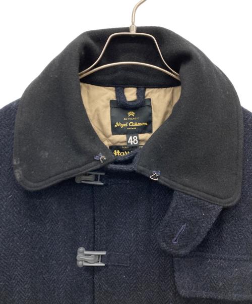 NIGEL CABOURN（ナイジェルケーボン）NIGEL CABOURN (ナイジェルケーボン) Harris Tweed (ハリスツイード) ファイヤーマンコート ネイビー サイズ:48の古着・服飾アイテム