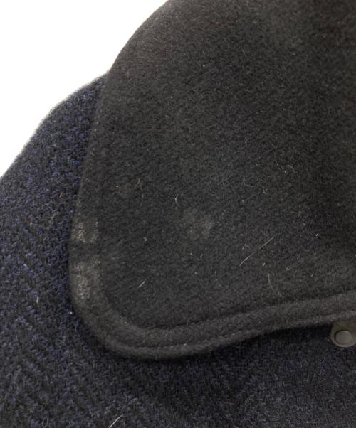 NIGEL CABOURN（ナイジェルケーボン）NIGEL CABOURN (ナイジェルケーボン) Harris Tweed (ハリスツイード) ファイヤーマンコート ネイビー サイズ:48の古着・服飾アイテム