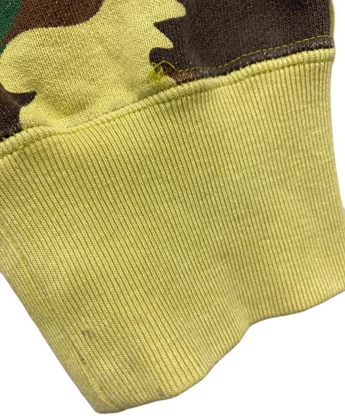 A BATHING APE（アベイシングエイプ）A BATHING APE (アベイシングエイプ) カモフラ フルジップ パーカー イエロー サイズ:Mの古着・服飾アイテム