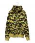 A BATHING APE（アベイシングエイプ）の古着「カモフラ フルジップ パーカー」｜イエロー