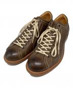 REGALリーガル）の古着「ヴィンテージ加工レザースニーカー」｜ブラウン