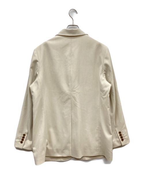 SLOBE IENA（スローブ イエナ）SLOBE IENA (スローブ イエナ) ドビーシングルオーバージャケット ホワイト サイズ:FREEの古着・服飾アイテム