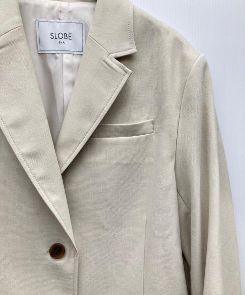 SLOBE IENA（スローブ イエナ）SLOBE IENA (スローブ イエナ) ドビーシングルオーバージャケット ホワイト サイズ:FREEの古着・服飾アイテム