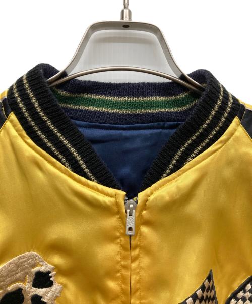 テーラー東洋（テーラートウヨウ）テーラー東洋 (テーラートウヨウ) 07AW Eagle × Cyclones リバーシブルサテンスカジャン ネイビー×イエロー サイズ:Mの古着・服飾アイテム
