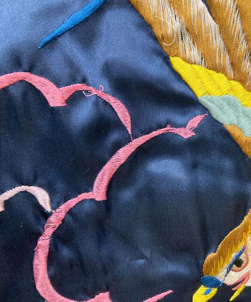 テーラー東洋（テーラートウヨウ）テーラー東洋 (テーラートウヨウ) 07AW Eagle × Cyclones リバーシブルサテンスカジャン ネイビー×イエロー サイズ:Mの古着・服飾アイテム