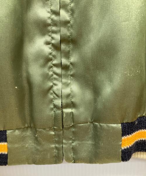 テーラー東洋（テーラートウヨウ）テーラー東洋 (テーラートウヨウ) リバーシブルサテンスカジャン グリーン×ブラック サイズ:Mの古着・服飾アイテム