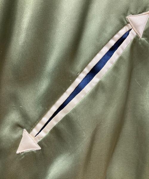 テーラー東洋（テーラートウヨウ）テーラー東洋 (テーラートウヨウ) リバーシブルサテンスカジャン グリーン×ブラック サイズ:Mの古着・服飾アイテム