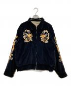 テーラー東洋テーラートウヨウ）の古着「別珍×コットン リバーシブルスーベニアジャケット」｜ブラック×ベージュ