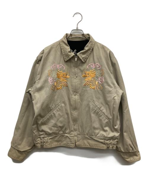 テーラー東洋（テーラートウヨウ）テーラー東洋 (テーラートウヨウ) 別珍×コットン リバーシブルスーベニアジャケット ブラック×ベージュ サイズ:Lの古着・服飾アイテム