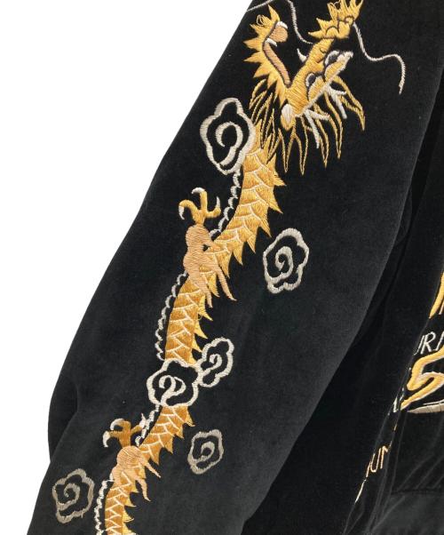 テーラー東洋（テーラートウヨウ）テーラー東洋 (テーラートウヨウ) 別珍×コットン リバーシブルスーベニアジャケット ブラック×ベージュ サイズ:Lの古着・服飾アイテム