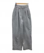 CLANEクラネ）の古着「TWO TUCK SWEAT PANTS」｜グレー