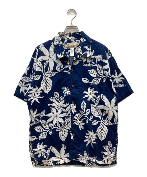 pataloha（パタロハ）pataloha (パタロハ) 00S オーガニックコットン ハワイアンアロハシャツ ネイビー サイズ:Mの古着・服飾アイテム