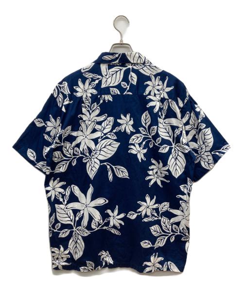 pataloha（パタロハ）pataloha (パタロハ) 00S オーガニックコットン ハワイアンアロハシャツ ネイビー サイズ:Mの古着・服飾アイテム