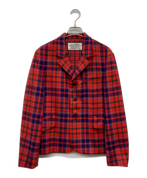 SEDITIONARIES by 666（セディショナリーズ）SEDITIONARIES by 666 (セディショナリーズ) スリーボタン バムフリーザージャケット レッド サイズ:Sの古着・服飾アイテム
