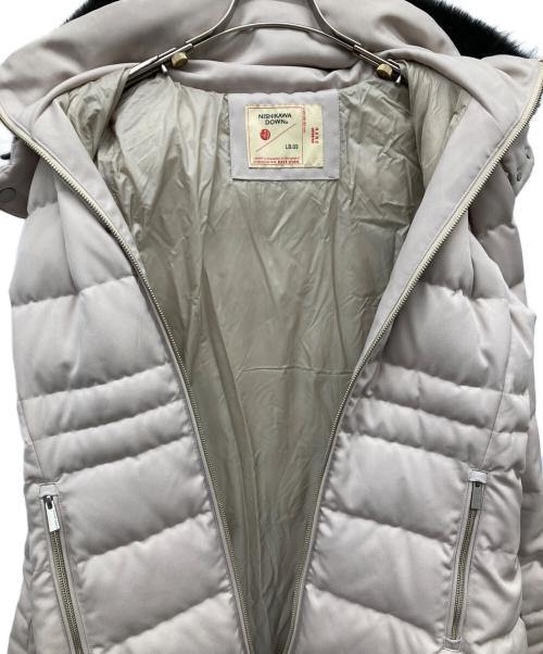 nano・universe（ナノ・ユニバース）nano・universe (ナノ・ユニバース) LB.03/西川ダウン(R)/サージロングダウンコート ホワイト サイズ:2の古着・服飾アイテム