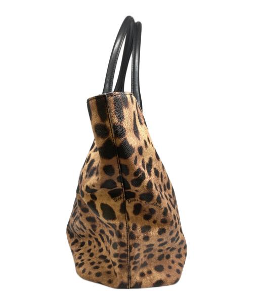 DOLCE & GABBANA（ドルチェ＆ガッバーナ）DOLCE & GABBANA (ドルチェ＆ガッバーナ) レオパード柄トートバッグ ブラウン サイズ:-の古着・服飾アイテム
