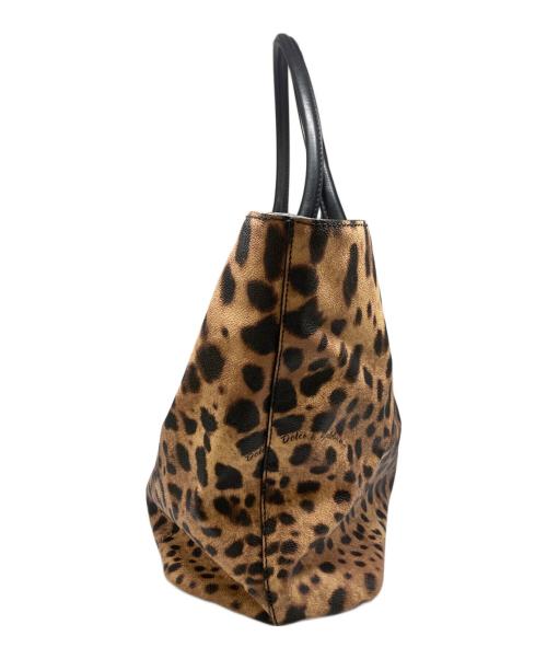 DOLCE & GABBANA（ドルチェ＆ガッバーナ）DOLCE & GABBANA (ドルチェ＆ガッバーナ) レオパード柄トートバッグ ブラウン サイズ:-の古着・服飾アイテム