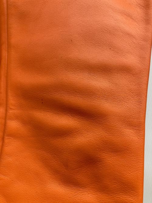 Schott（ショット）Schott (ショット) 604 ブーツカットレザーパンツ オレンジ サイズ:30の古着・服飾アイテム