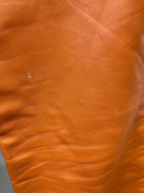 Schott（ショット）Schott (ショット) 604 ブーツカットレザーパンツ オレンジ サイズ:30の古着・服飾アイテム