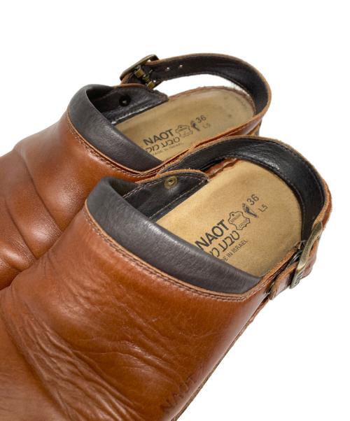 NAOT（ナオト）NAOT (ナオト) IRIS サボ ブラウン サイズ:36の古着・服飾アイテム