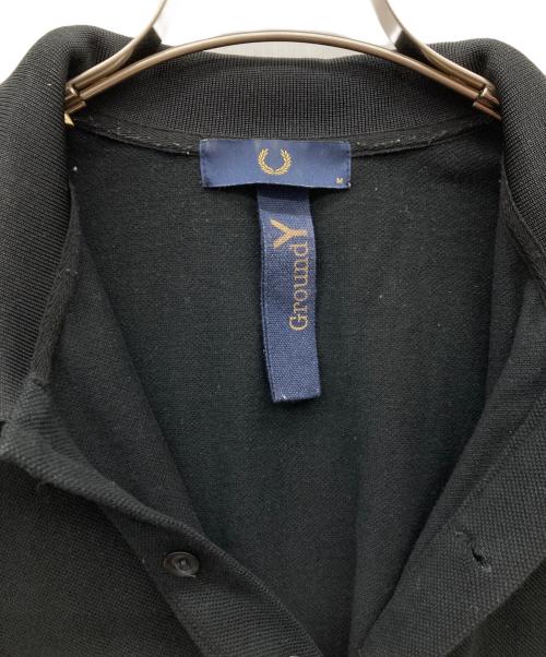 FRED PERRY（フレッドペリー）FRED PERRY (フレッドペリー) GROUND Y (グラウンドワイ) ロング丈オーバーポロシャツ ブラック サイズ:Mの古着・服飾アイテム
