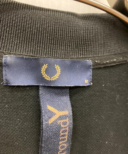 FRED PERRY（フレッドペリー）FRED PERRY (フレッドペリー) GROUND Y (グラウンドワイ) ロング丈オーバーポロシャツ ブラック サイズ:Mの古着・服飾アイテム