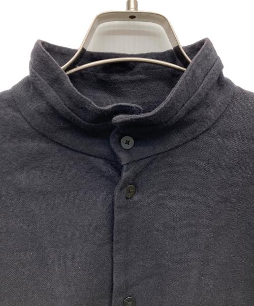 ka na ta（カナタ）ka na ta (カナタ) リネンブレンドスタンドカラーシャツ ブラック サイズ:FREEの古着・服飾アイテム