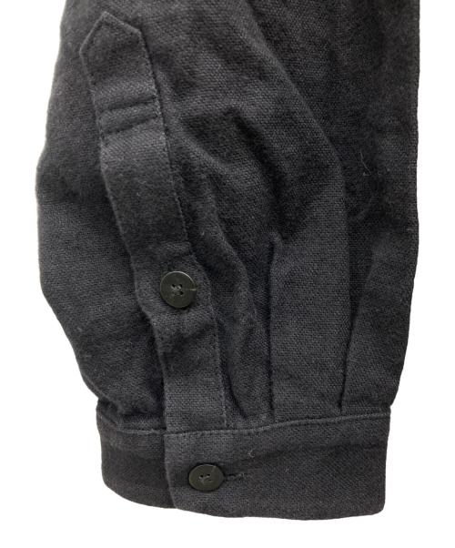 ka na ta（カナタ）ka na ta (カナタ) リネンブレンドスタンドカラーシャツ ブラック サイズ:FREEの古着・服飾アイテム