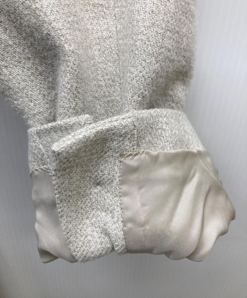 THREE DOTS（スリードッツ）THREE DOTS (スリードッツ) Cotton tweed jacket ベージュ サイズ:Sの古着・服飾アイテム
