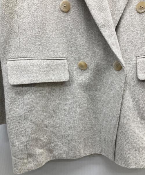 THREE DOTS（スリードッツ）THREE DOTS (スリードッツ) Cotton tweed jacket ベージュ サイズ:Sの古着・服飾アイテム