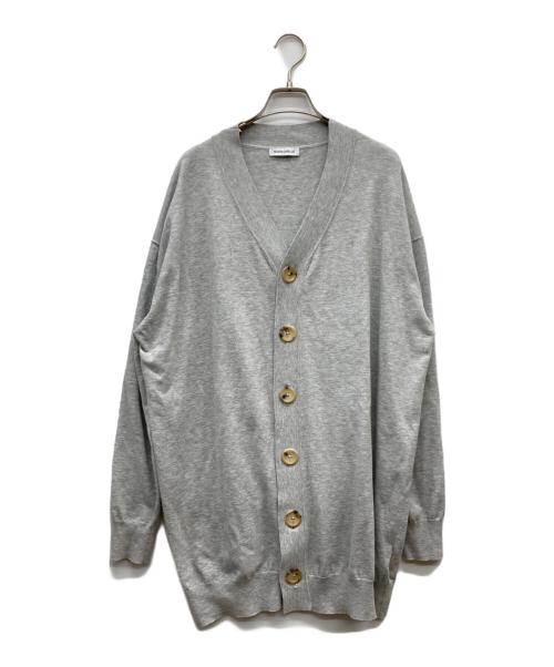 MADISON BLUE（マディソンブルー）MADISON BLUE (マディソンブルー) ロングVネックカーディガン グレー サイズ:XSの古着・服飾アイテム