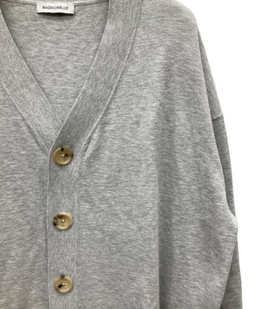 MADISON BLUE（マディソンブルー）MADISON BLUE (マディソンブルー) ロングVネックカーディガン グレー サイズ:XSの古着・服飾アイテム