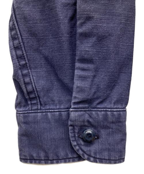 MADISON BLUE（マディソンブルー）MADISON BLUE (マディソンブルー) IENA (イエナ) 別注 HAMPTON BACK SATIN SHIRT ネイビー サイズ:01の古着・服飾アイテム