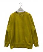 AURALEEオーラリー）の古着「18SS MILLED SWEAT」｜イエロー