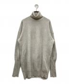 Maison Margielaメゾンマルジェラ）の古着「スウェードエルボーパッチ タートルネック ニット」｜グレー