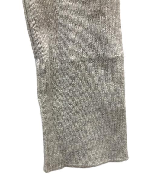 Maison Margiela（メゾンマルジェラ）Maison Margiela (メゾンマルジェラ) スウェードエルボーパッチ タートルネック ニット グレー サイズ:Sの古着・服飾アイテム