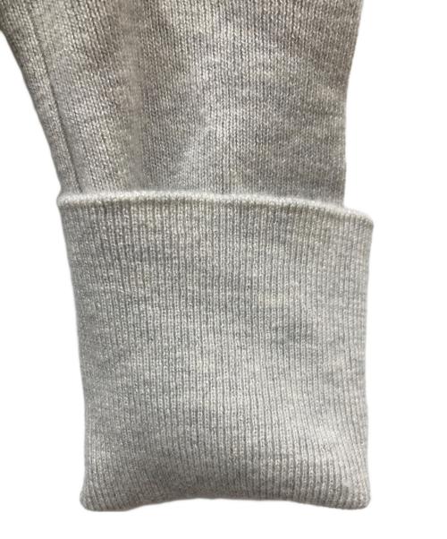 Maison Margiela（メゾンマルジェラ）Maison Margiela (メゾンマルジェラ) スウェードエルボーパッチ タートルネック ニット グレー サイズ:Sの古着・服飾アイテム