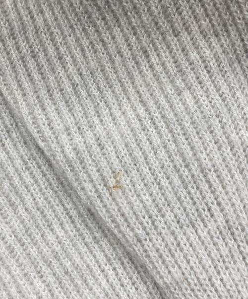 Maison Margiela（メゾンマルジェラ）Maison Margiela (メゾンマルジェラ) スウェードエルボーパッチ タートルネック ニット グレー サイズ:Sの古着・服飾アイテム