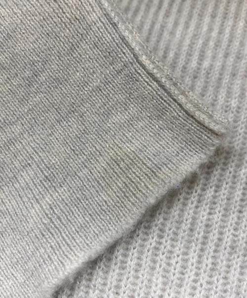 Maison Margiela（メゾンマルジェラ）Maison Margiela (メゾンマルジェラ) スウェードエルボーパッチ タートルネック ニット グレー サイズ:Sの古着・服飾アイテム