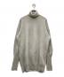Maison Margiela（メゾンマルジェラ）の古着「スウェードエルボーパッチ タートルネック ニット」｜グレー